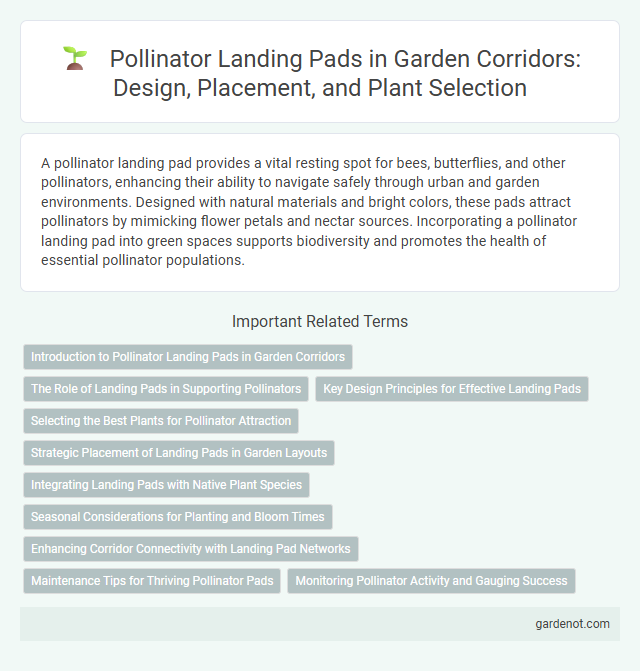 Pollinator Landing Pads in Garden Corridors: Design, Placement, and Plant Selection