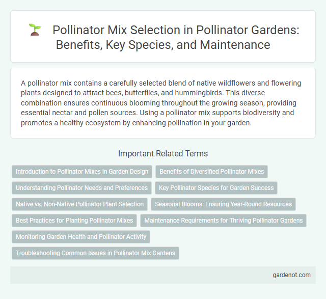 Pollinator Mix Selection in Pollinator Gardens: Benefits, Key Species, and Maintenance