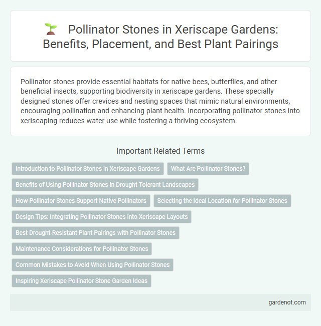 Pollinator Stones in Xeriscape Gardens: Benefits, Placement, and Best Plant Pairings