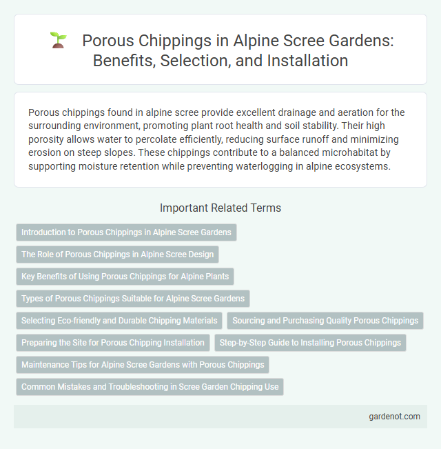 Porous Chippings in Alpine Scree Gardens: Benefits, Selection, and Installation