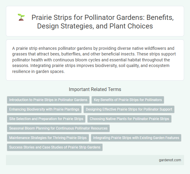 Prairie Strips for Pollinator Gardens: Benefits, Design Strategies, and Plant Choices