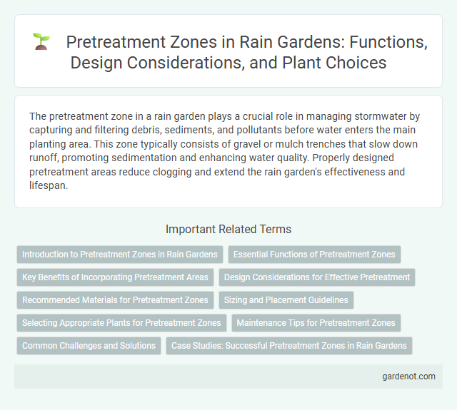 Pretreatment Zones in Rain Gardens: Functions, Design Considerations, and Plant Choices