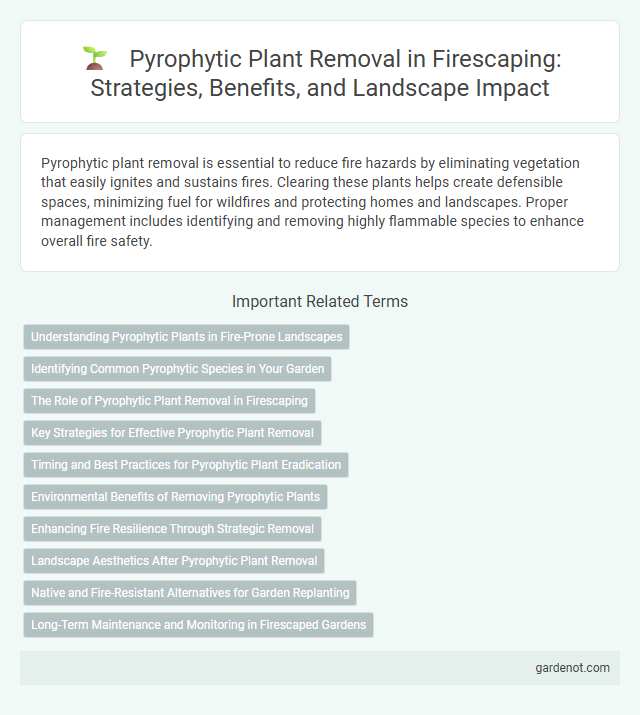 Pyrophytic Plant Removal in Firescaping: Strategies, Benefits, and Landscape Impact