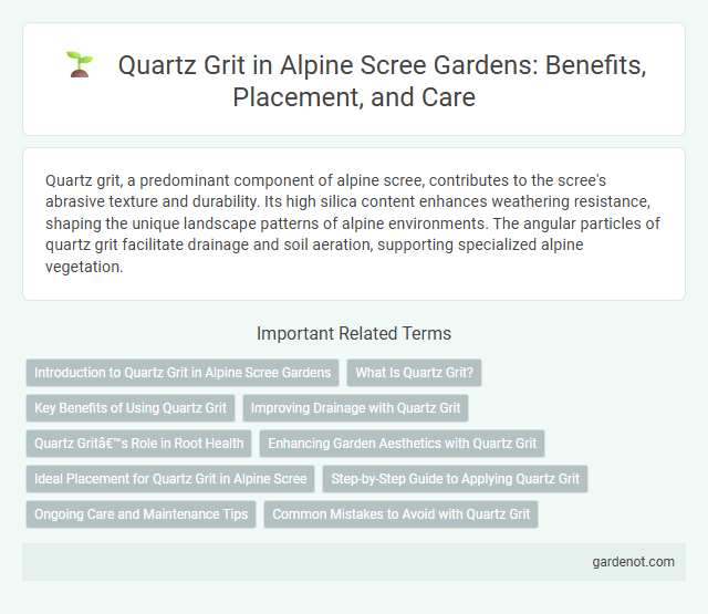 Quartz Grit in Alpine Scree Gardens: Benefits, Placement, and Care