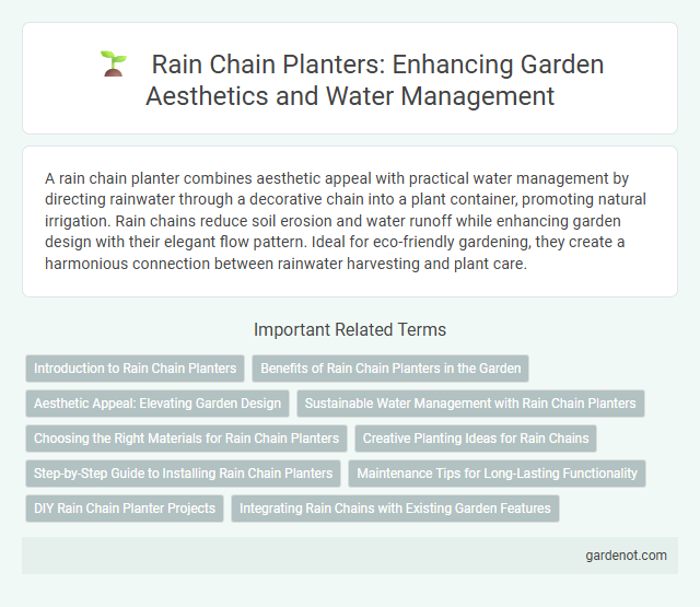 Rain Chain Planters: Enhancing Garden Aesthetics and Water Management