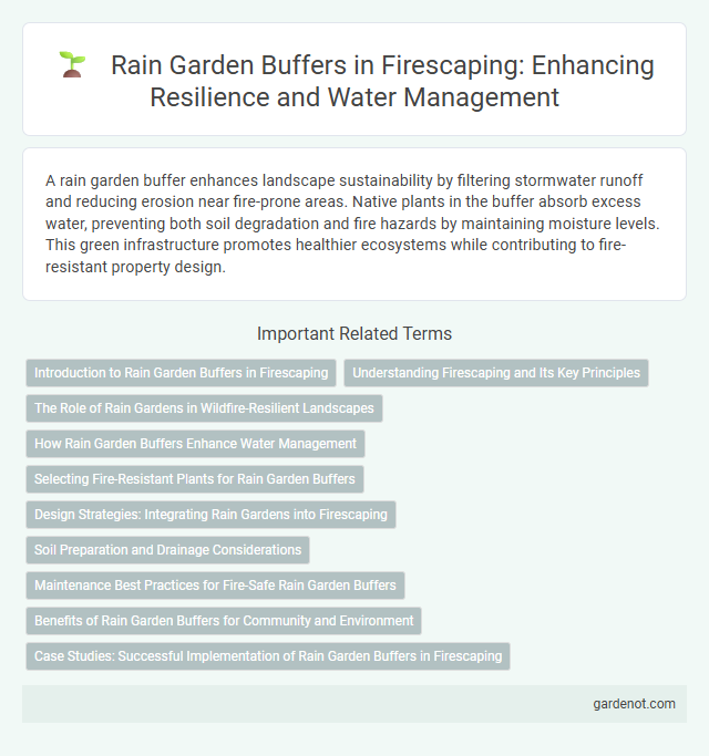 Rain Garden Buffers in Firescaping: Enhancing Resilience and Water Management