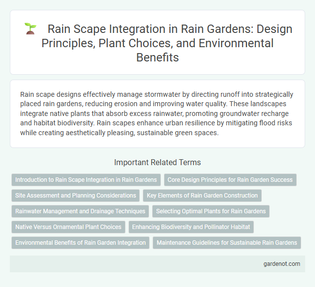 Rain Scape Integration in Rain Gardens: Design Principles, Plant Choices, and Environmental Benefits