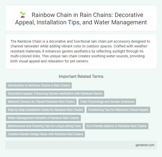 Rainbow Chain in Rain Chains: Decorative Appeal, Installation Tips, and Water Management