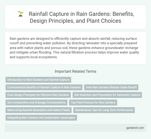 Rainfall Capture in Rain Gardens: Benefits, Design Principles, and Plant Choices