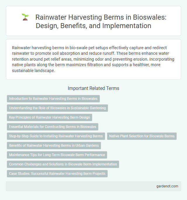 Rainwater Harvesting Berms in Bioswales: Design, Benefits, and Implementation