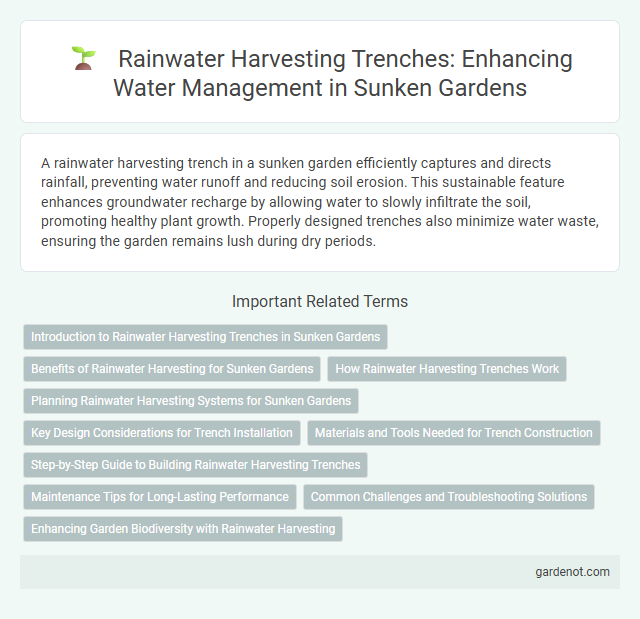 Rainwater Harvesting Trenches: Enhancing Water Management in Sunken Gardens