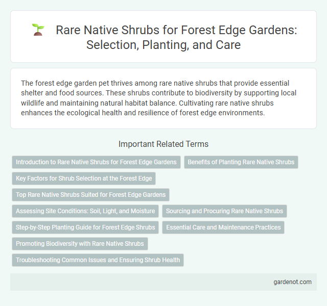 Rare Native Shrubs for Forest Edge Gardens: Selection, Planting, and Care