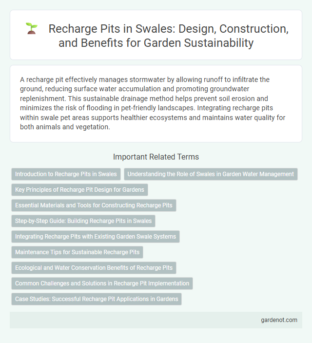 Recharge Pits in Swales: Design, Construction, and Benefits for Garden Sustainability