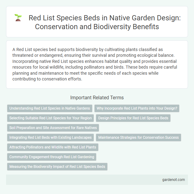Red List Species Beds in Native Garden Design: Conservation and Biodiversity Benefits