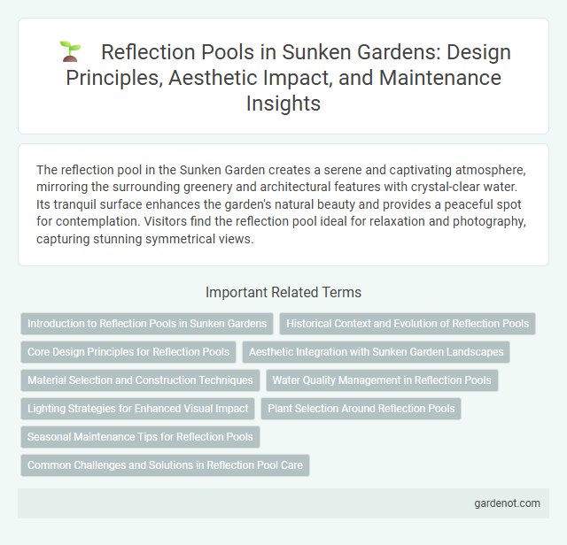 Reflection Pools in Sunken Gardens: Design Principles, Aesthetic Impact, and Maintenance Insights