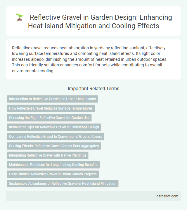 Reflective Gravel in Garden Design: Enhancing Heat Island Mitigation and Cooling Effects