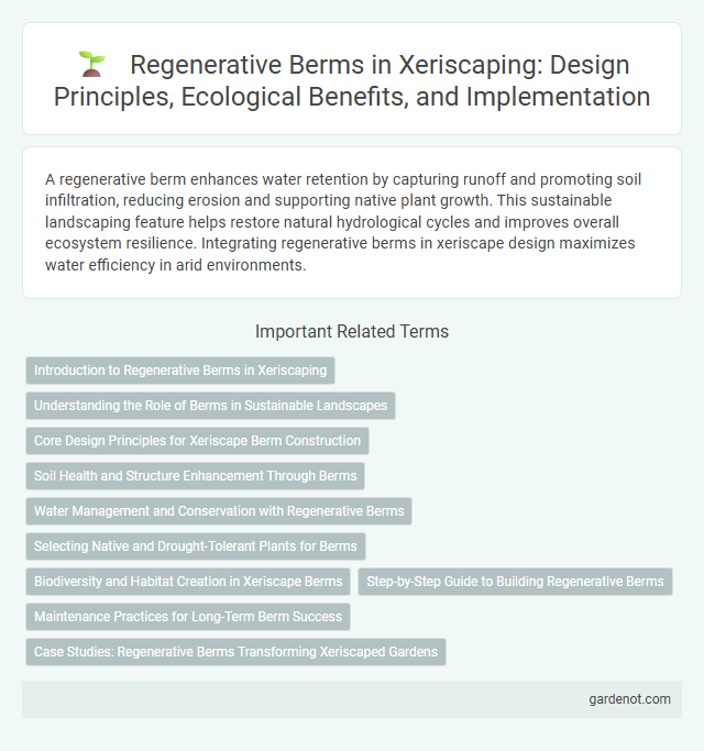 Regenerative Berms in Xeriscaping: Design Principles, Ecological Benefits, and Implementation