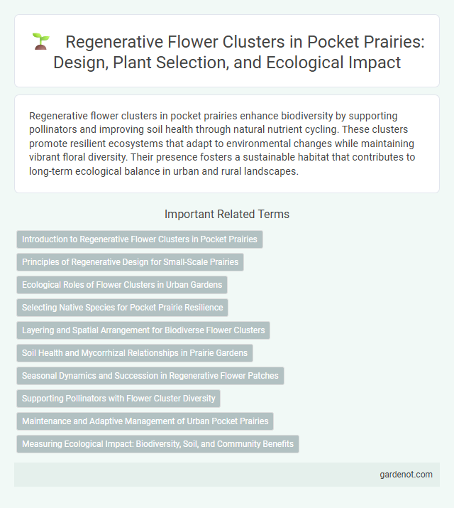 Regenerative Flower Clusters in Pocket Prairies: Design, Plant Selection, and Ecological Impact