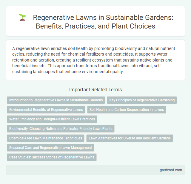 Regenerative Lawns in Sustainable Gardens: Benefits, Practices, and Plant Choices