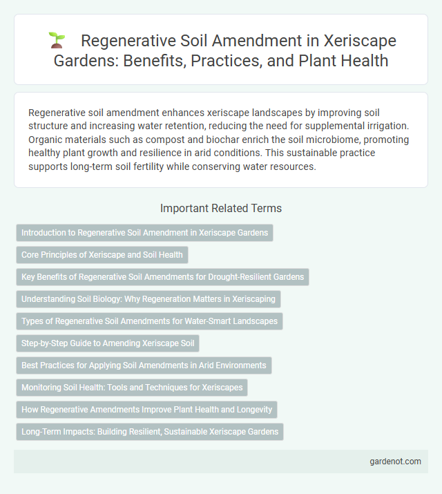 Regenerative Soil Amendment in Xeriscape Gardens: Benefits, Practices, and Plant Health