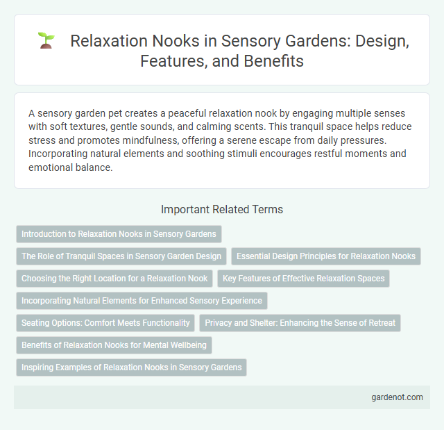 Relaxation Nooks in Sensory Gardens: Design, Features, and Benefits