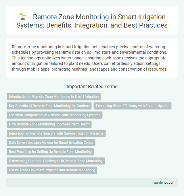 Remote Zone Monitoring in Smart Irrigation Systems: Benefits, Integration, and Best Practices