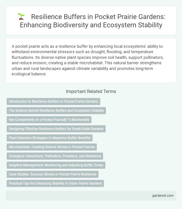 Resilience Buffers in Pocket Prairie Gardens: Enhancing Biodiversity and Ecosystem Stability