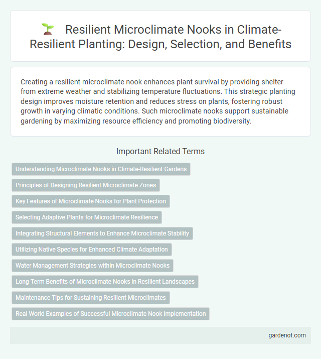 Resilient Microclimate Nooks in Climate-Resilient Planting: Design, Selection, and Benefits