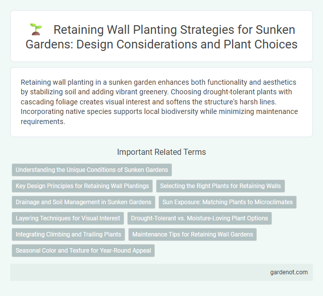 Retaining Wall Planting Strategies for Sunken Gardens: Design Considerations and Plant Choices