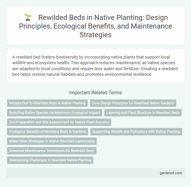 Rewilded Beds in Native Planting: Design Principles, Ecological Benefits, and Maintenance Strategies
