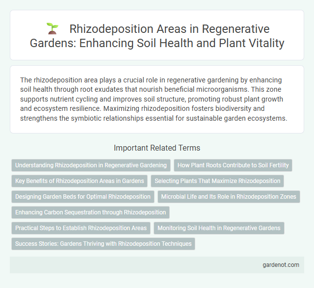 Rhizodeposition Areas in Regenerative Gardens: Enhancing Soil Health and Plant Vitality