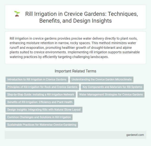 Rill Irrigation in Crevice Gardens: Techniques, Benefits, and Design Insights