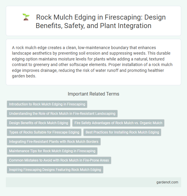 Rock Mulch Edging in Firescaping: Design Benefits, Safety, and Plant Integration
