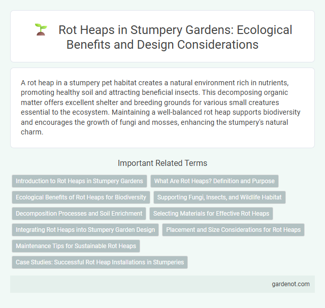 Rot Heaps in Stumpery Gardens: Ecological Benefits and Design Considerations