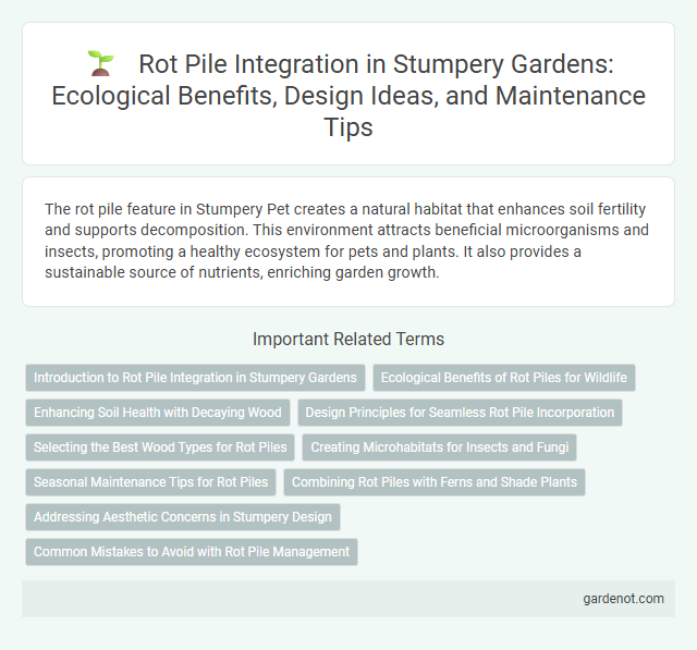 Rot Pile Integration in Stumpery Gardens: Ecological Benefits, Design Ideas, and Maintenance Tips