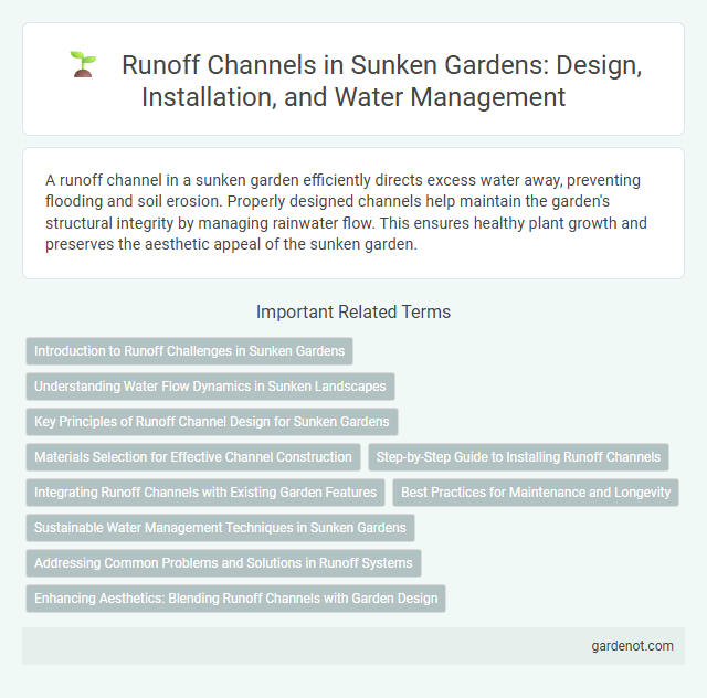 Runoff Channels in Sunken Gardens: Design, Installation, and Water Management