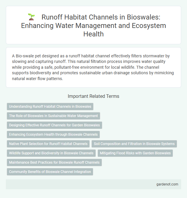 Runoff Habitat Channels in Bioswales: Enhancing Water Management and Ecosystem Health