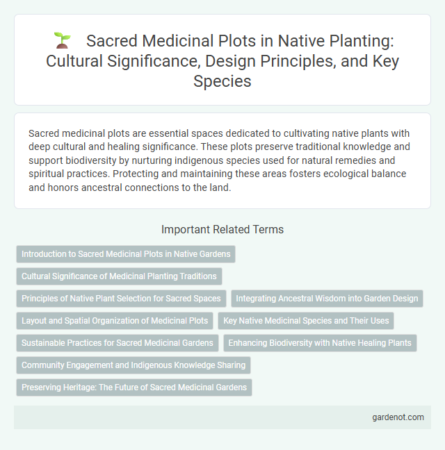 Sacred Medicinal Plots in Native Planting: Cultural Significance, Design Principles, and Key Species