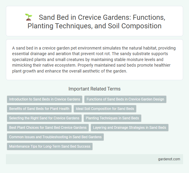 Sand Bed in Crevice Gardens: Functions, Planting Techniques, and Soil Composition