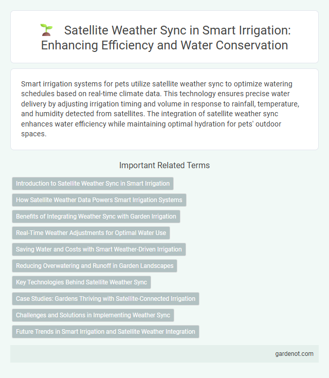 Satellite Weather Sync in Smart Irrigation: Enhancing Efficiency and Water Conservation