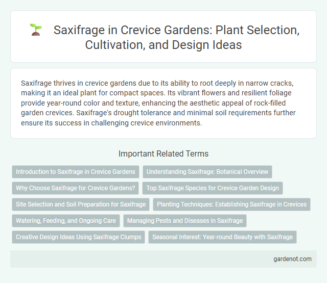 Saxifrage in Crevice Gardens: Plant Selection, Cultivation, and Design Ideas