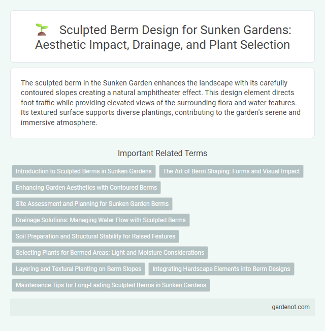 Sculpted Berm Design for Sunken Gardens: Aesthetic Impact, Drainage, and Plant Selection