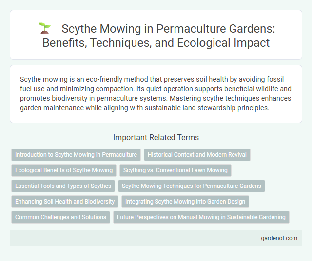Scythe Mowing in Permaculture Gardens: Benefits, Techniques, and Ecological Impact