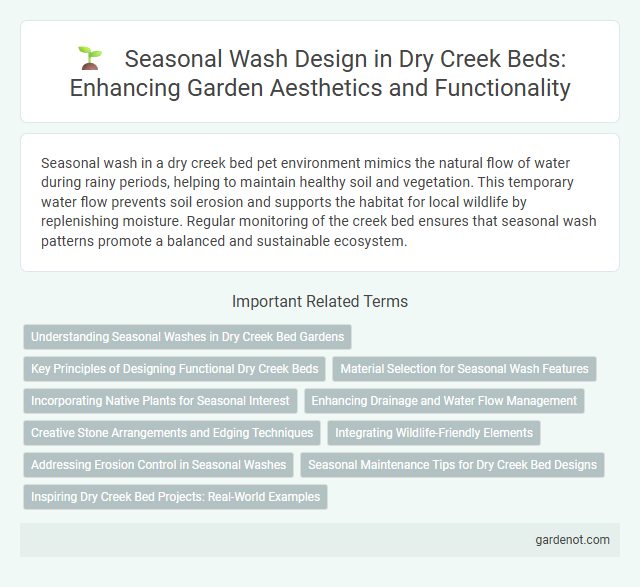 Seasonal Wash Design in Dry Creek Beds: Enhancing Garden Aesthetics and Functionality