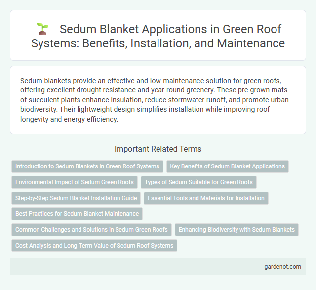 Sedum Blanket Applications in Green Roof Systems: Benefits, Installation, and Maintenance