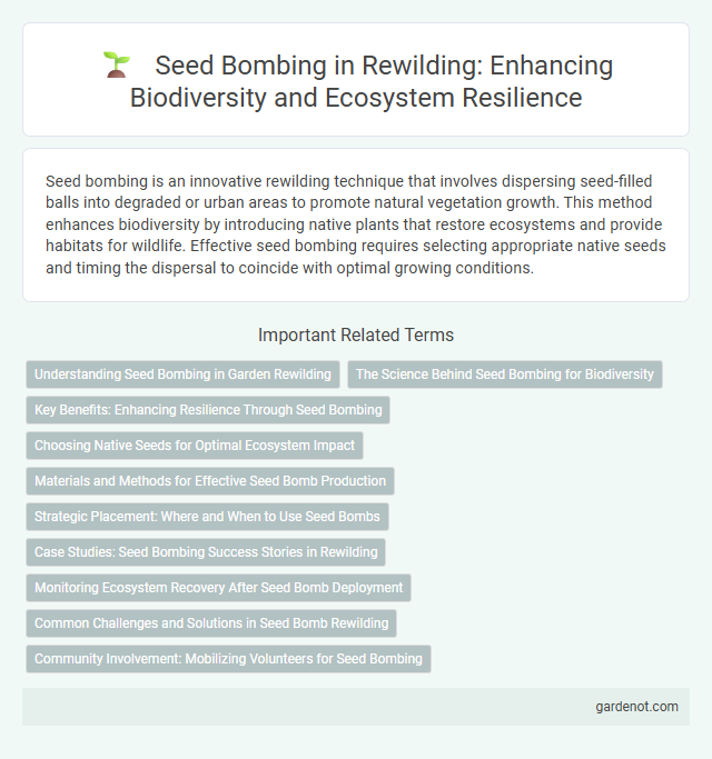 Seed Bombing in Rewilding: Enhancing Biodiversity and Ecosystem Resilience