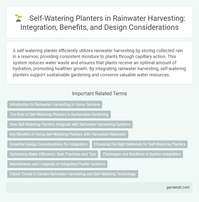 Self-Watering Planters in Rainwater Harvesting: Integration, Benefits, and Design Considerations