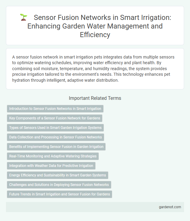 Sensor Fusion Networks in Smart Irrigation: Enhancing Garden Water Management and Efficiency