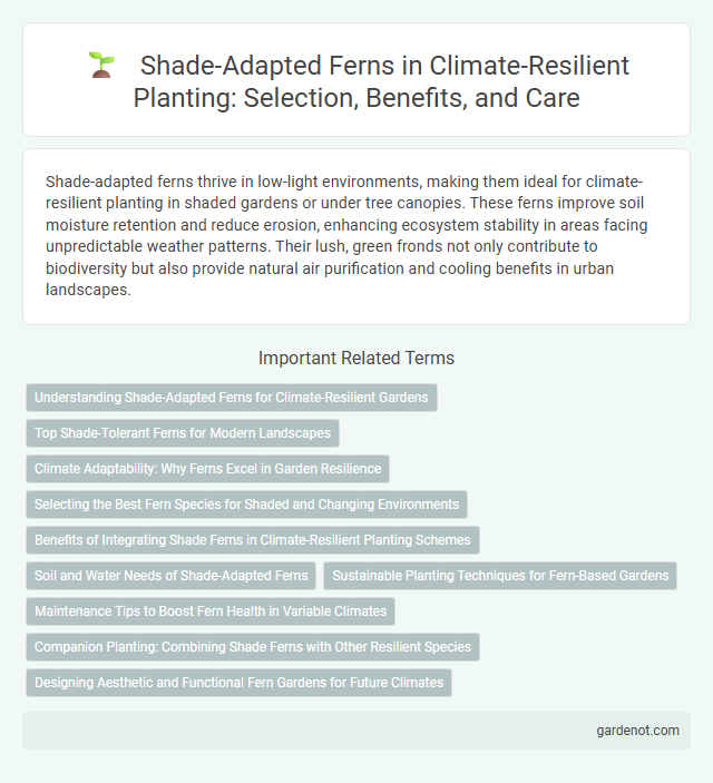 Shade-Adapted Ferns in Climate-Resilient Planting: Selection, Benefits, and Care
