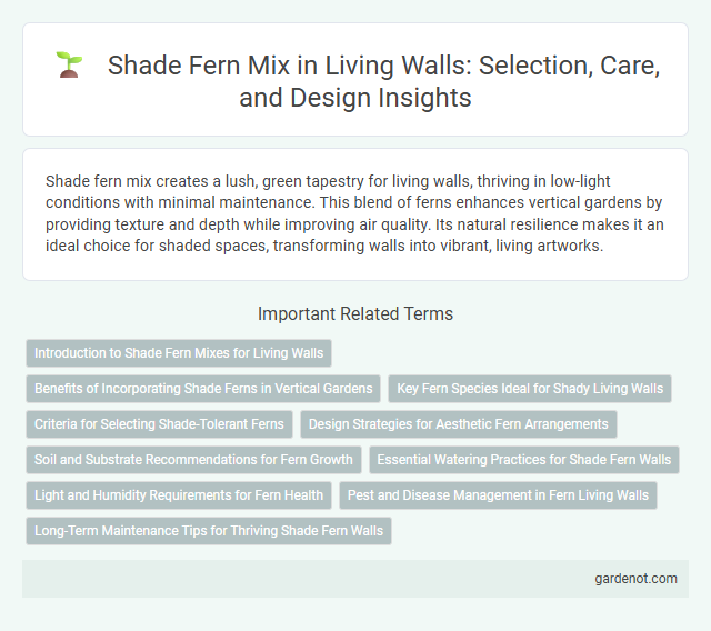 Shade Fern Mix in Living Walls: Selection, Care, and Design Insights